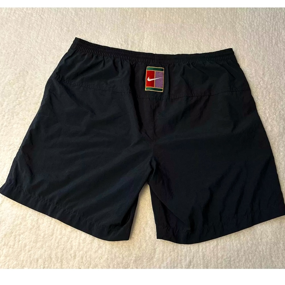 Vintage 90s Nike Challenge Court Rare Big Logo Shorts Vtg Agassi Mens Size Large